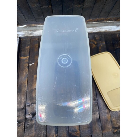 Vintage Tupperware Cereal Keeper Beige 1589-3 With Pour Lid - Picture 8 of 9